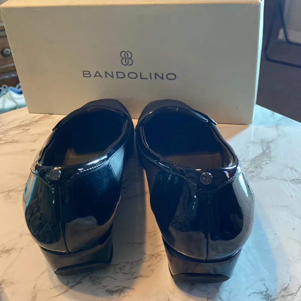 Bandolino B-Flexible Women's Latera Black Slip-on Loafers Size 9.5 M